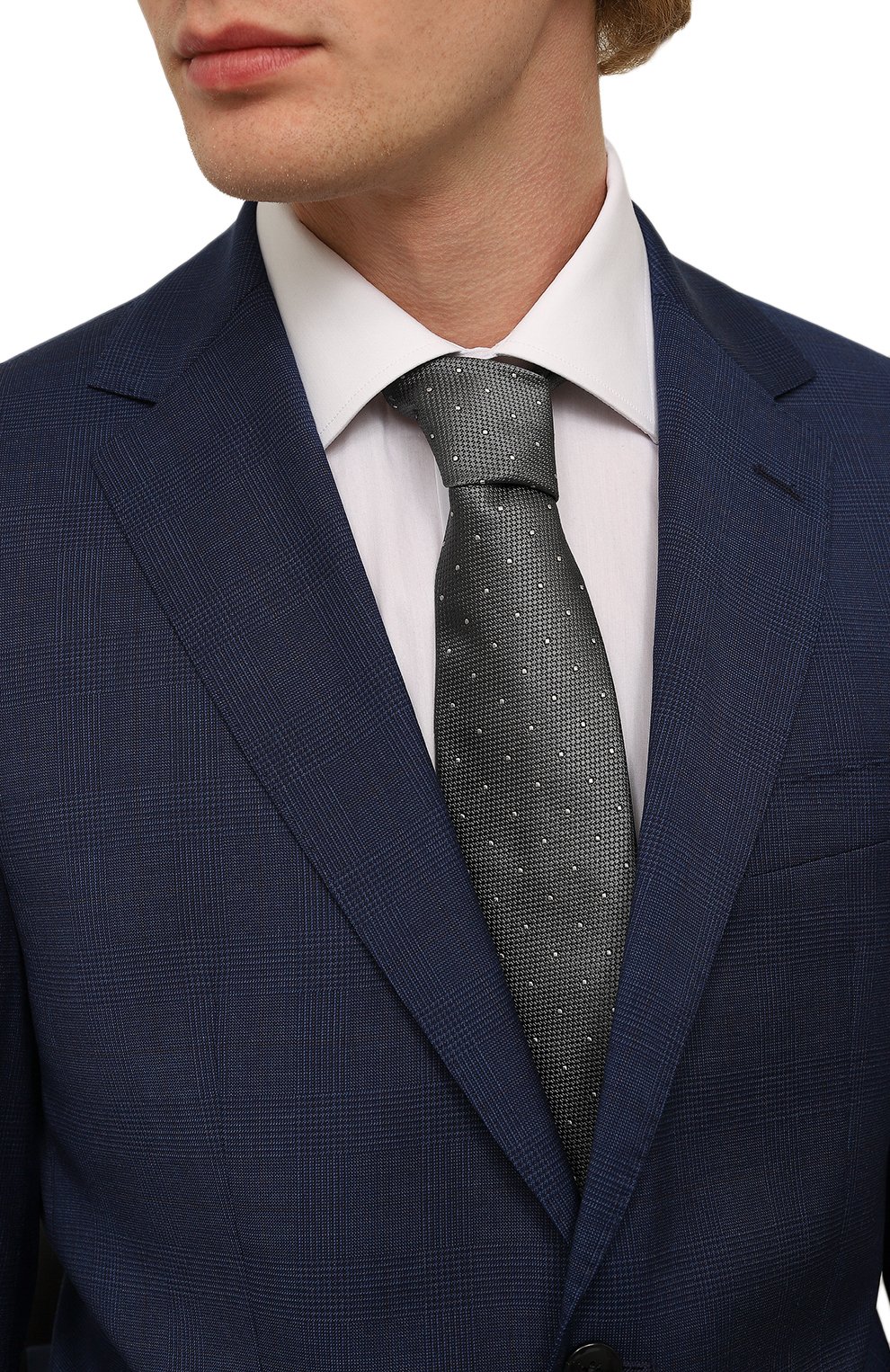 Шелковый галстук BRUNELLO CUCINELLI, арт. MM8920018, фото 2