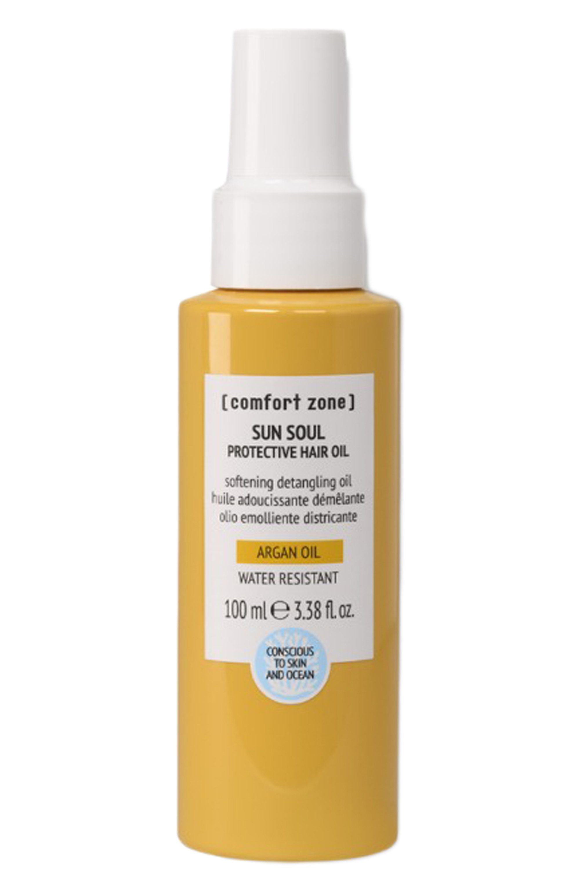 Водостойкое защитное масло для волос sun soul (100ml) COMFORT ZONE бесцветного цвета по цене 2750 руб., арт. 12446, фото 1 Водостойкое защитное масло для волос sun soul (100ml) COMFORT ZONE, арт. 12446, фото 1