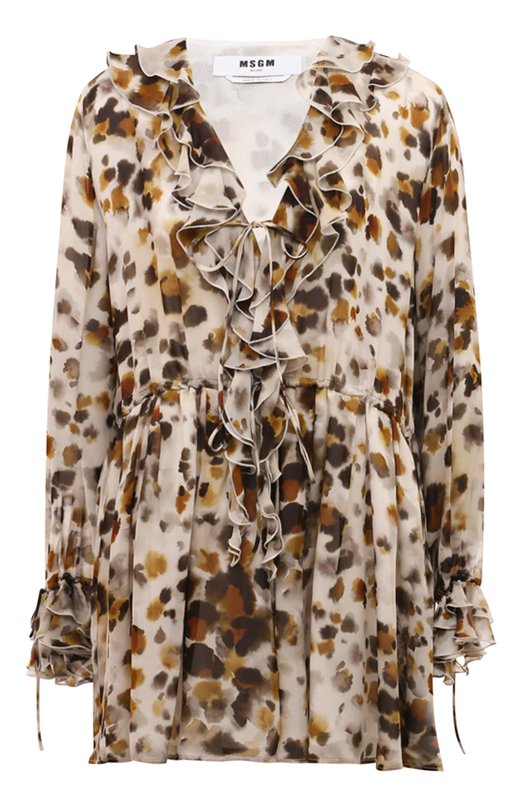 

Платье из вискозы MSGM, Бежевый