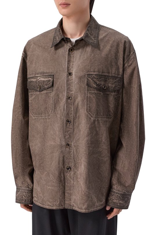 Хлопковая рубашка Uma Wang UM1517 Коричневый  UM1517 Фото 3