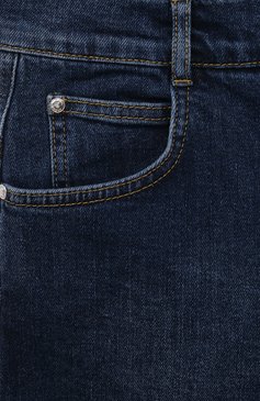 Детские джинсовые шорты MARC JACOBS (THE) темно-синего цвета, арт. W60189/12A+ | Фото 3 (Нос: Не проставлено; Материал сплава: Проставлено; Материал внешний: Хлопок, Деним; Кросс-КТ: Деним; Ростовка одежда: 13 - 15 лет | 158 см)
