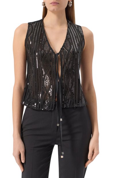 Жилет с отделкой пайетками KITON, арт. D59402K0991E01, фото 3