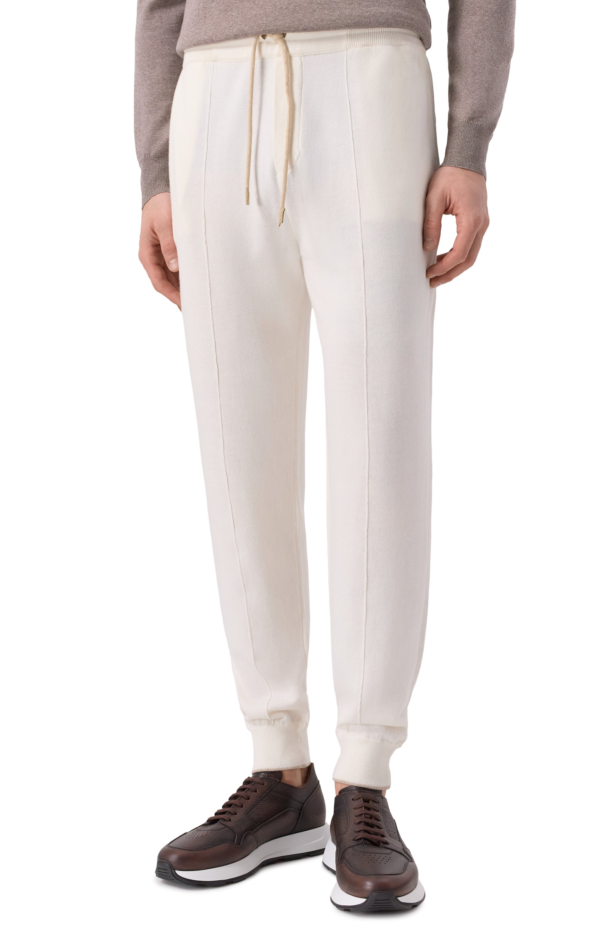 Джоггеры из хлопка и кашемира GRAN SASSO, арт. 57111/23202, фото 3