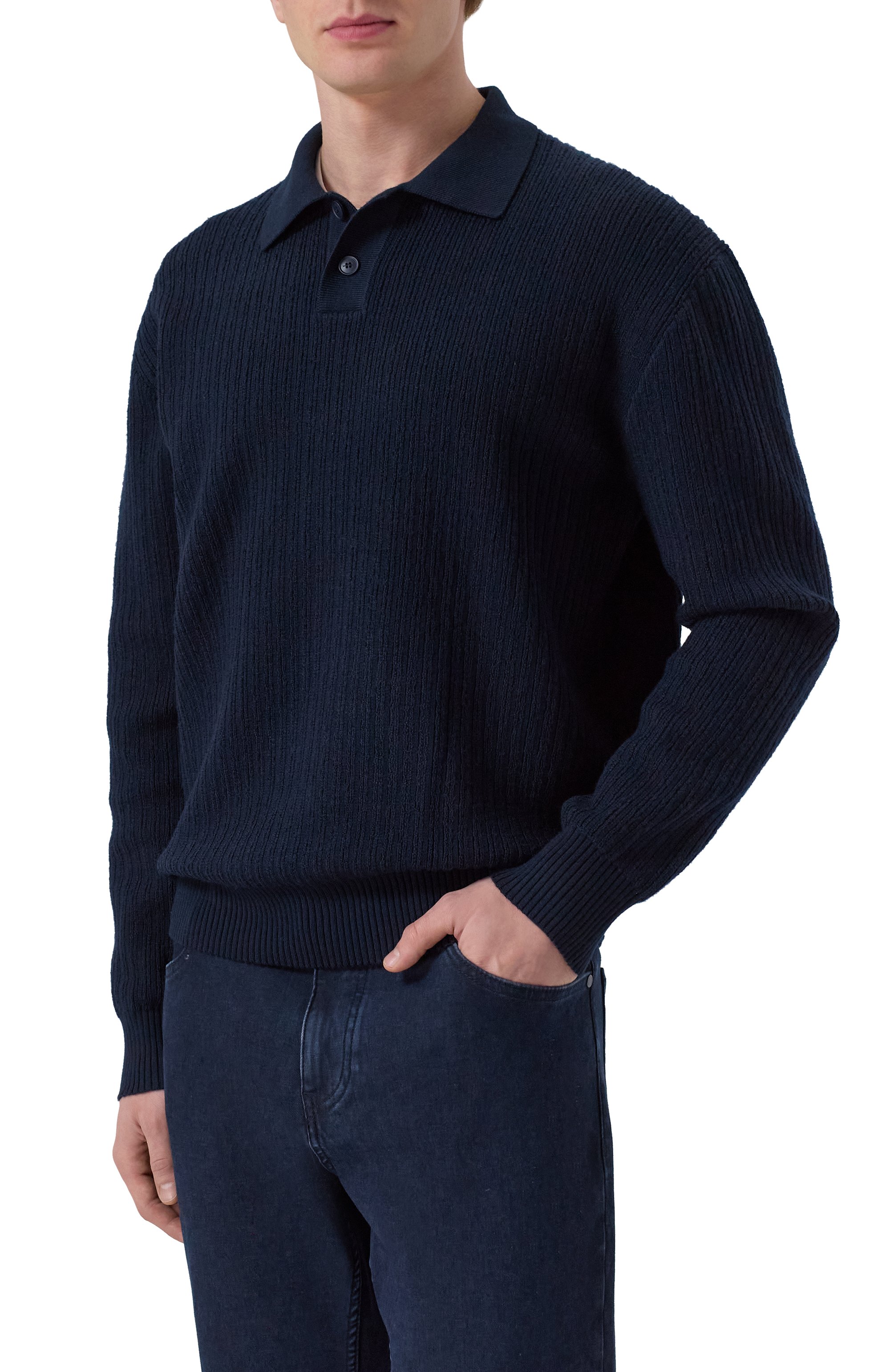 Поло из шерсти и хлопка BOSS ORANGE, арт. 50550514, фото 3