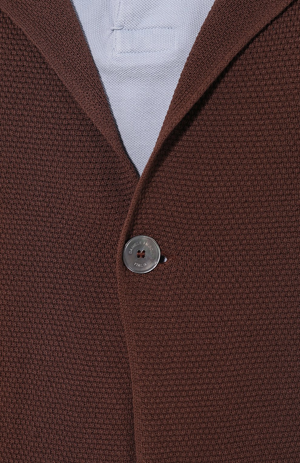 Хлопковый пиджак DANIELE FIESOLI коричневого цвета по цене 30750 руб., арт. DF 0062, фото 5 Хлопковый пиджак DANIELE FIESOLI, арт. DF 0062, фото 5