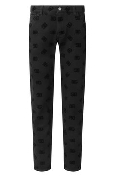 Мужские джинсы DOLCE & GABBANA черного цвета, арт. GY07CD/G8MN6 | Фото 1 (Драгоценные камни: Проставлено; Материал сплава: Проставлено; Длина (брюки, джинсы): Стандартные; Детали: Принт; Стили: Кэжуэл; Силуэт М (брюки): Прямые; Материал внешний: Деним, Хлопок; Кросс-КТ: Деним)