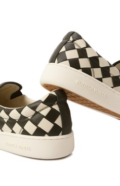 Мужские кожаные слипоны sawyer BOTTEGA VENETA разноцветного цвета, арт. 775320/V3HB4 | Фото 7 (Материал внутренний: Натуральная кожа; Материал внешний: Натуральная кожа; Нос: Не проставлено; Стили: Кэжуэл; Кросс-КТ: Низкие)