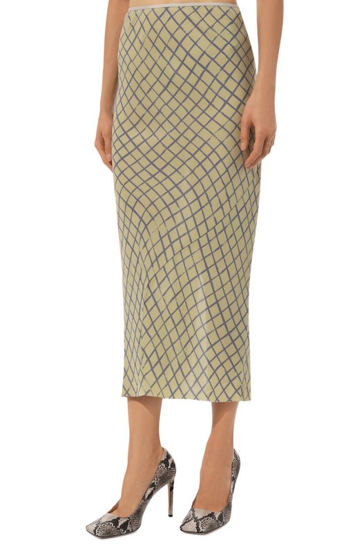 Юбка из вискозы Dries Van Noten 242-010802-9225 Зелёный  242-010802-9225 Фото 3