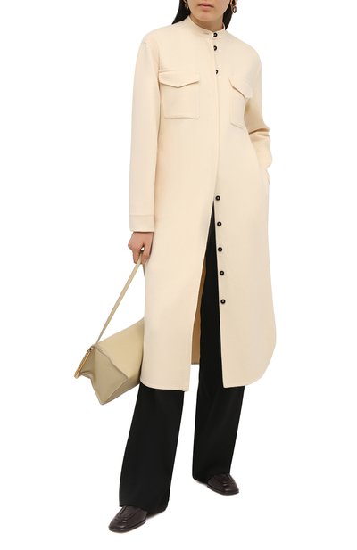Кашемировое платье JIL SANDER кремового цвета по цене 480000 руб., арт. JSPS501785-WS100903, фото 2 Кашемировое платье JIL SANDER, арт. JSPS501785-WS100903, фото 2