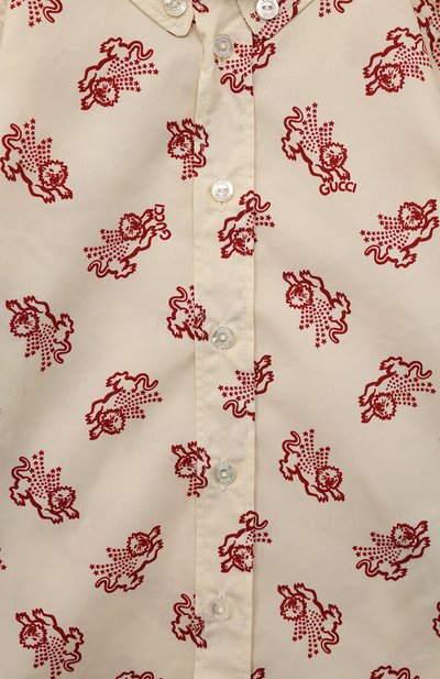 Хлопковая рубашка GUCCI, арт. 626685 XWAK0, фото 3