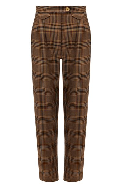 Брюки из смеси шерсти и вискозы NANUSHKA, арт. MITSU_CHECK_SUMMER TWEED, фото 1