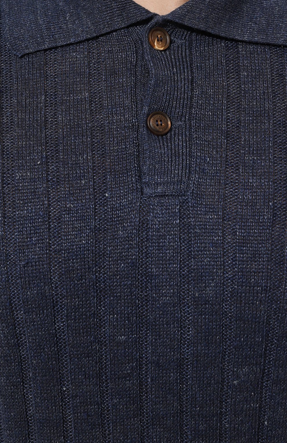 Поло изо льна и хлопка BRUNELLO CUCINELLI, арт. M2L70B2256, фото 5