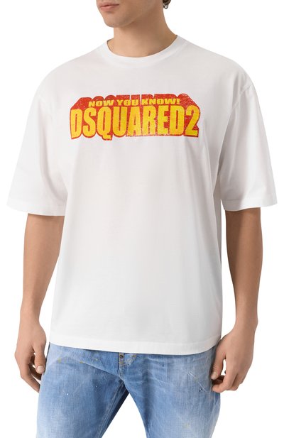 Хлопковая футболка DSQUARED2, арт. S71GD1553/S23009, фото 3