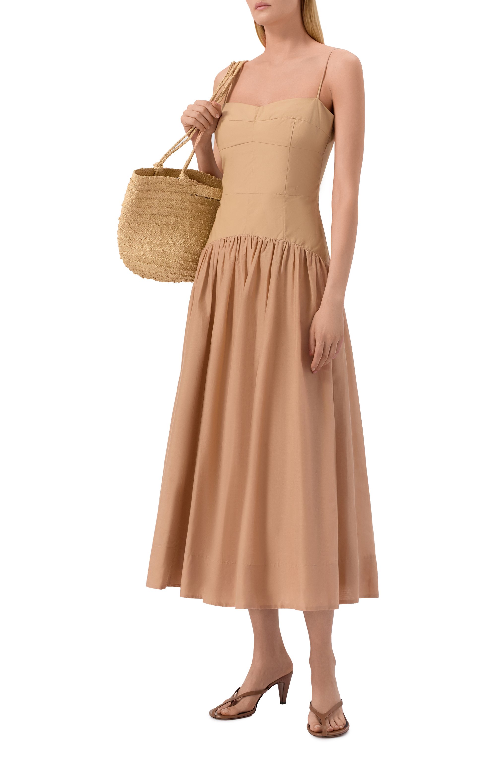 Платье из хлопка и шелка 12 STOREEZ, арт. 137522, фото 2