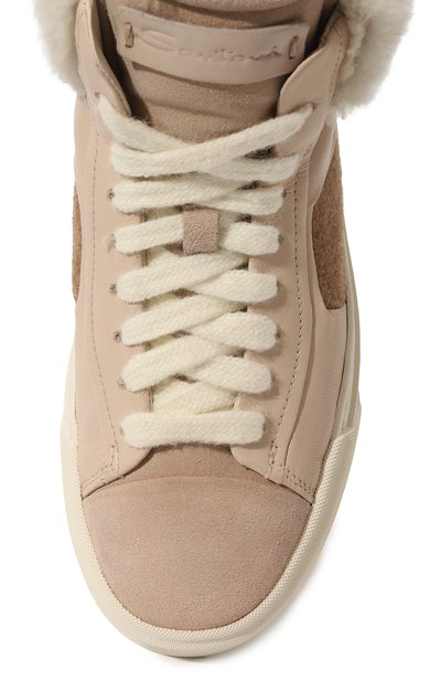 Кожаные кеды SANTONI, арт. WBGT61093PNNPSQ5/35, фото 4