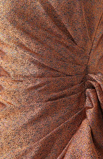 Платье с оборкой DRIES VAN NOTEN золотого цвета по цене 129500 руб., арт. 192-11097-8141, фото 5 Платье с оборкой DRIES VAN NOTEN, арт. 192-11097-8141, фото 5