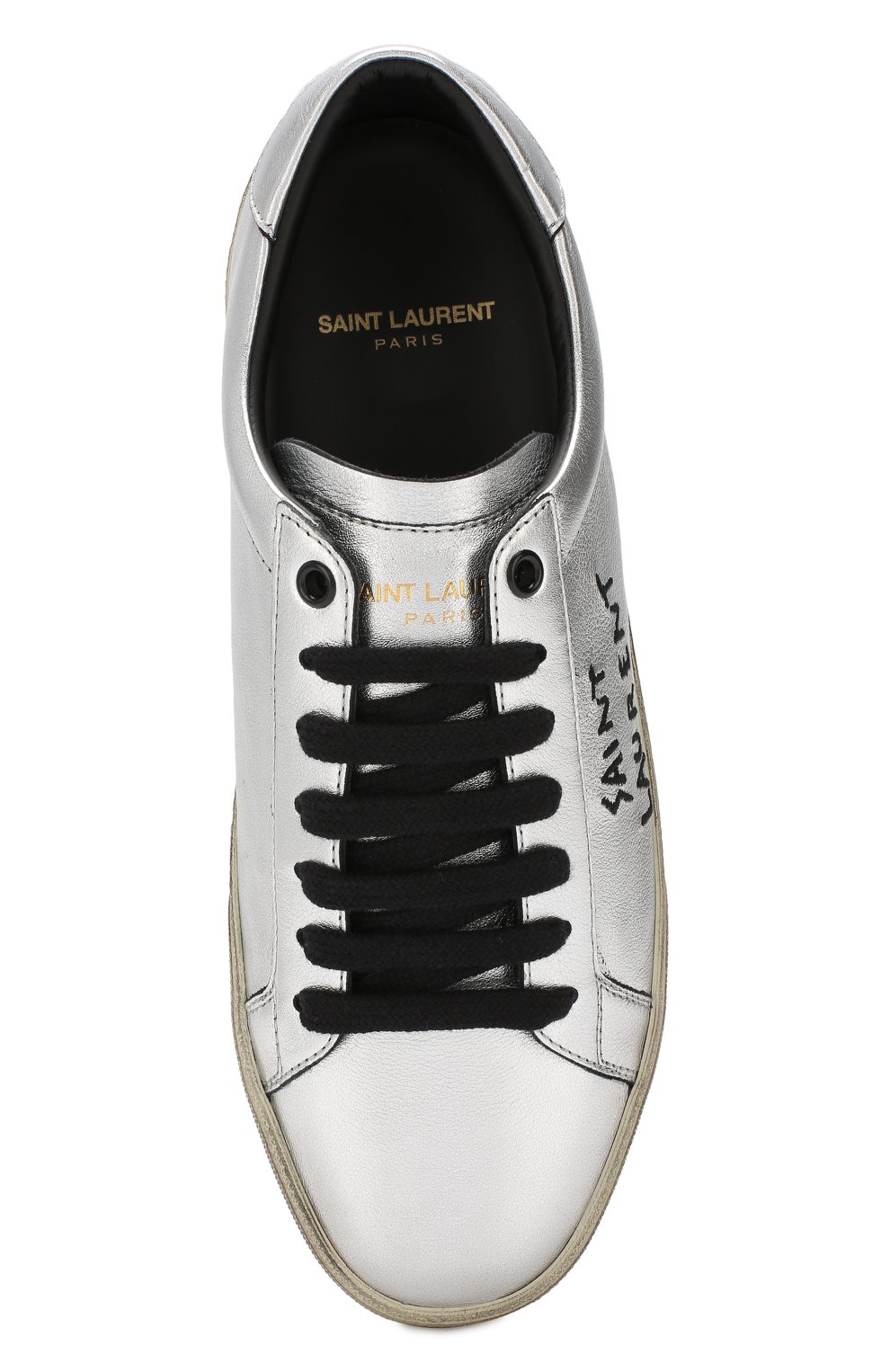 Кожаные кеды court classic SAINT LAURENT, арт. 587240/06S00, фото 5