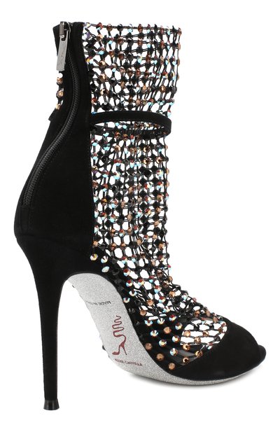 Замшевые босоножки galaxia RENE CAOVILLA, арт. C09791-105-C001X100, фото 4