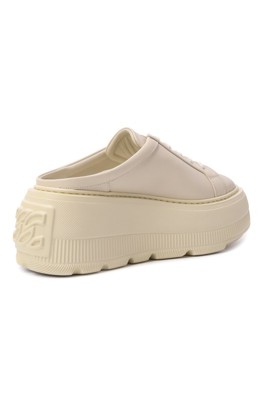 Кожаные кеды Nexus Casadei 2X067J0701/SALEN Кремовый  2X067J0701/SALEN Фото 5