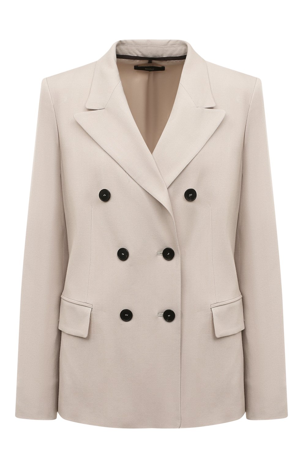 Жакет из вискозы и шерсти WINDSOR светло-серого цвета по цене 75500 руб., арт. 52 DS807 10014126, фото 1 Жакет из вискозы и шерсти WINDSOR, арт. 52 DS807 10014126, фото 1