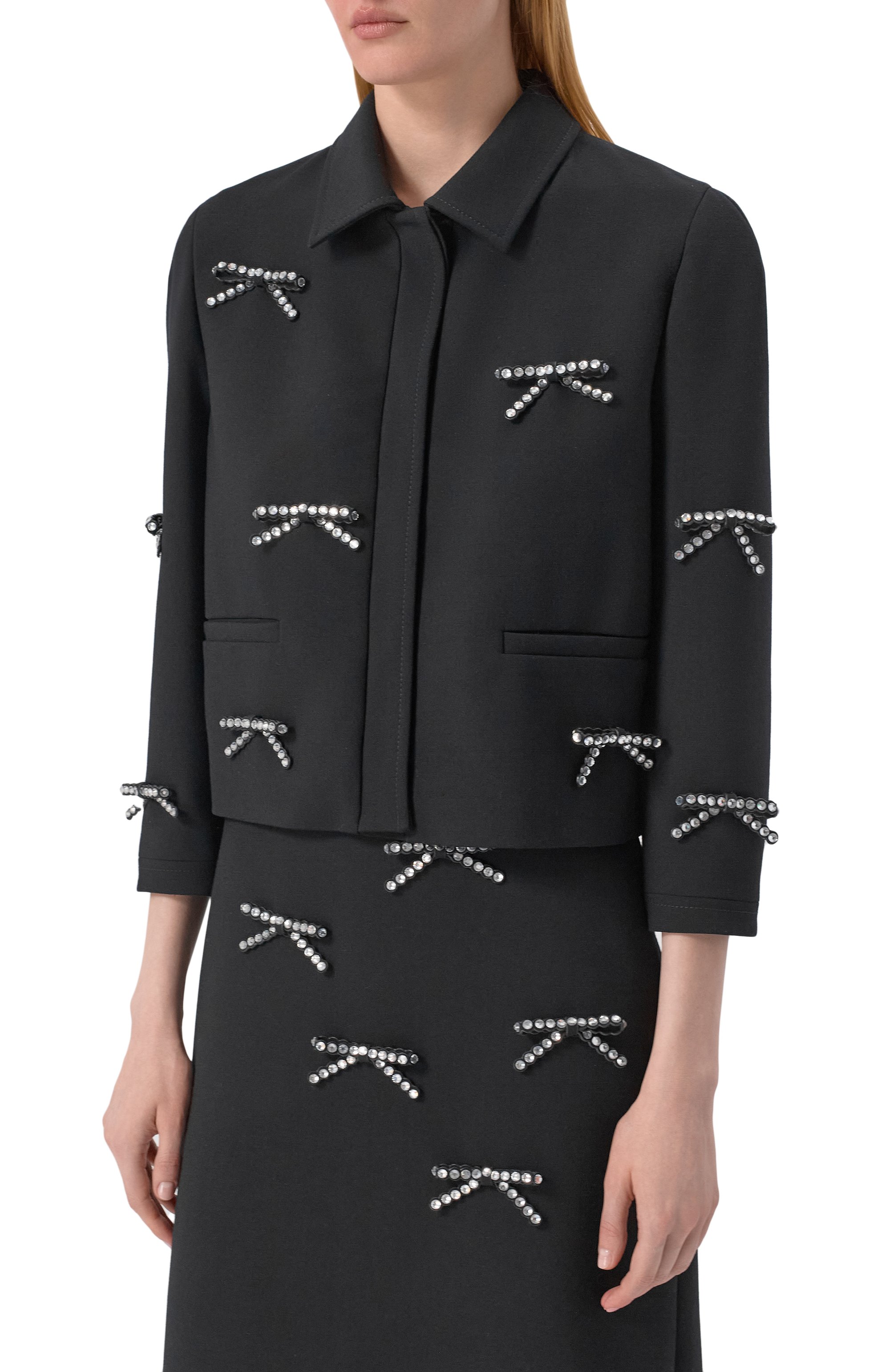 Жакет с отделкой стразами ELIE SAAB, арт. J0108, фото 3