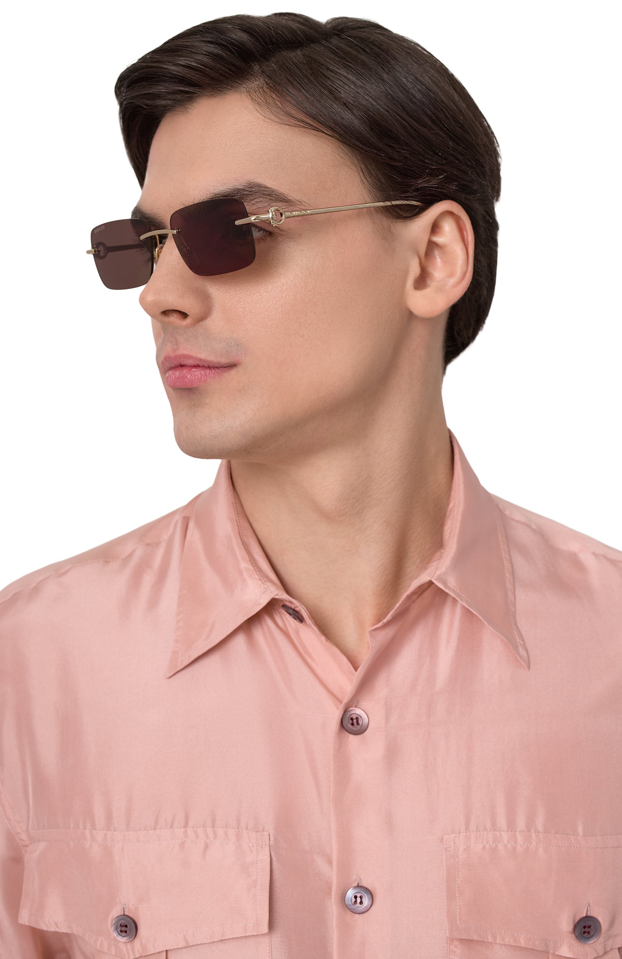 Солнцезащитные очки GUCCI коричневого цвета по цене 62950 руб., арт. GG1703S 004, фото 2 Солнцезащитные очки GUCCI, арт. GG1703S 004, фото 2