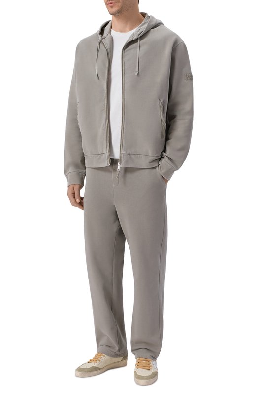 Хлопковая толстовка Premiata PA1034MD Хаки  PA1034MD Фото 2