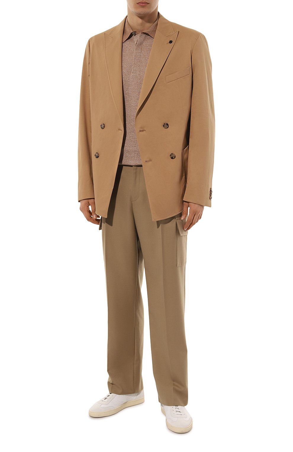 Поло из хлопка и льна ZEGNA, арт. UD372A7/D727, фото 2