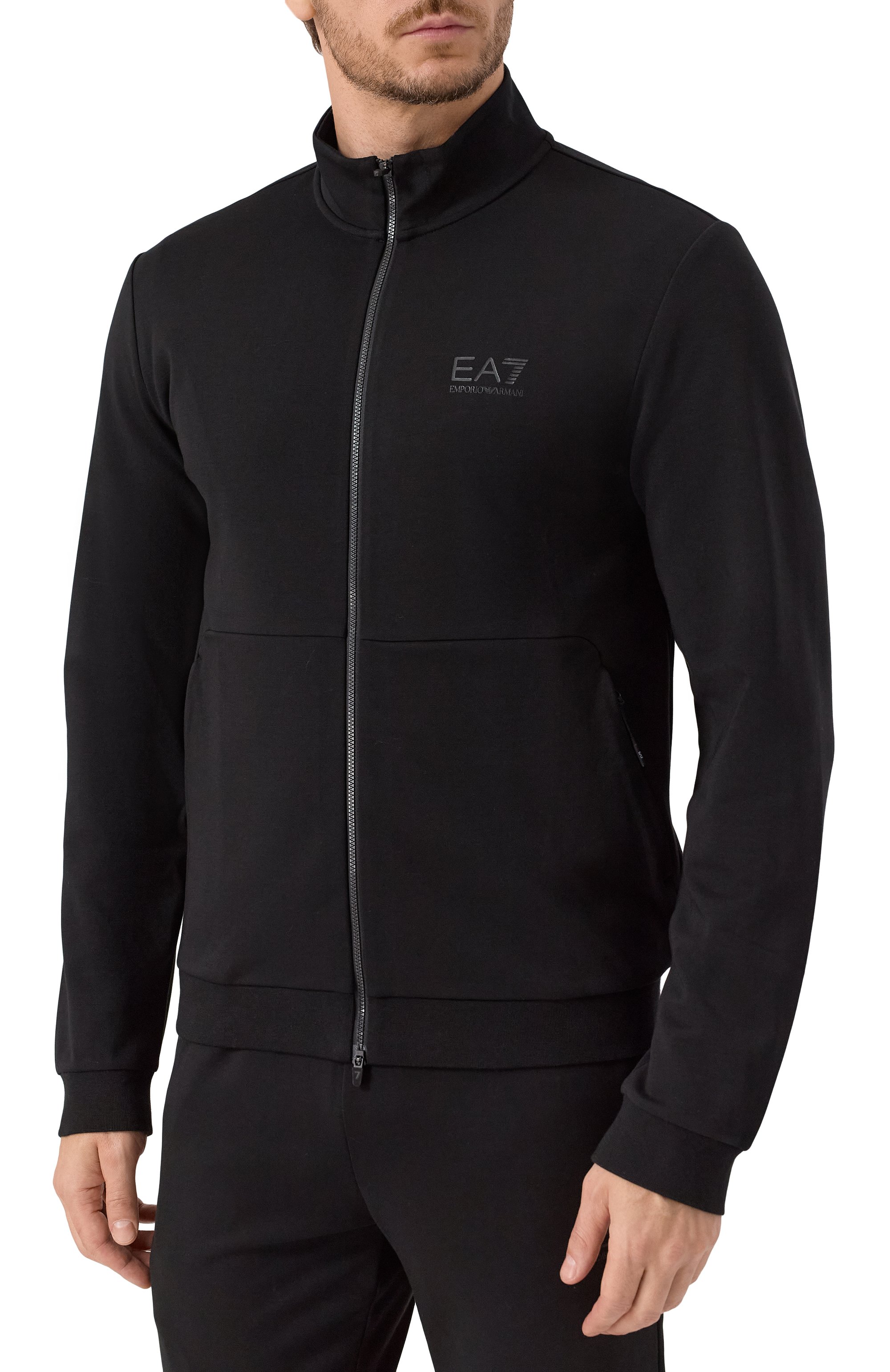 Спортивный костюм EA7 черного цвета по цене 23950 руб., арт. 7M000664/AF12501, фото 2 Спортивный костюм EA7, арт. 7M000664/AF12501, фото 2