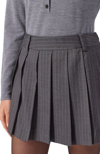 Плиссированная юбка DUNST серого цвета по цене 15850 руб., арт. UDSK5C204G2, фото 5 Плиссированная юбка DUNST, арт. UDSK5C204G2, фото 5