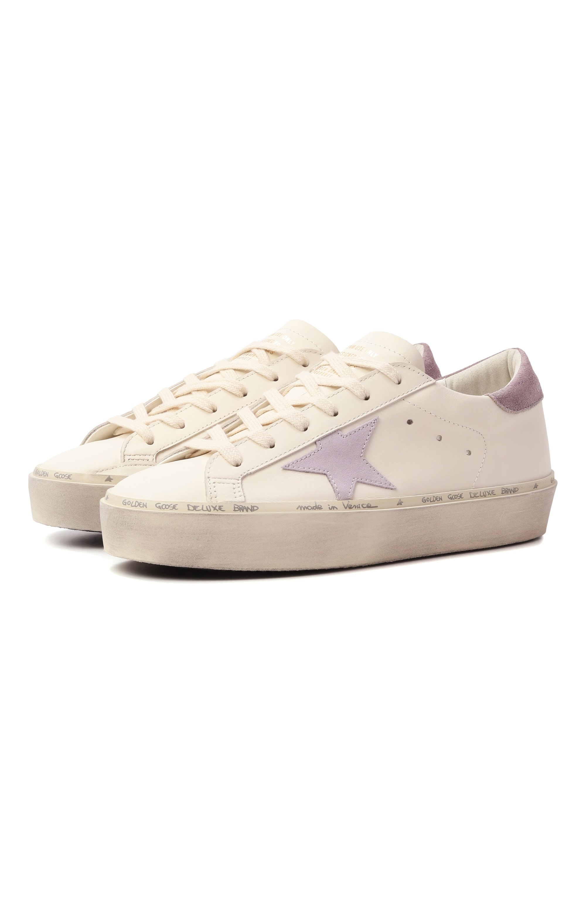 Кожаные кеды hi star GOLDEN GOOSE DELUXE BRAND, арт. GWF00118.F007537, фото 1