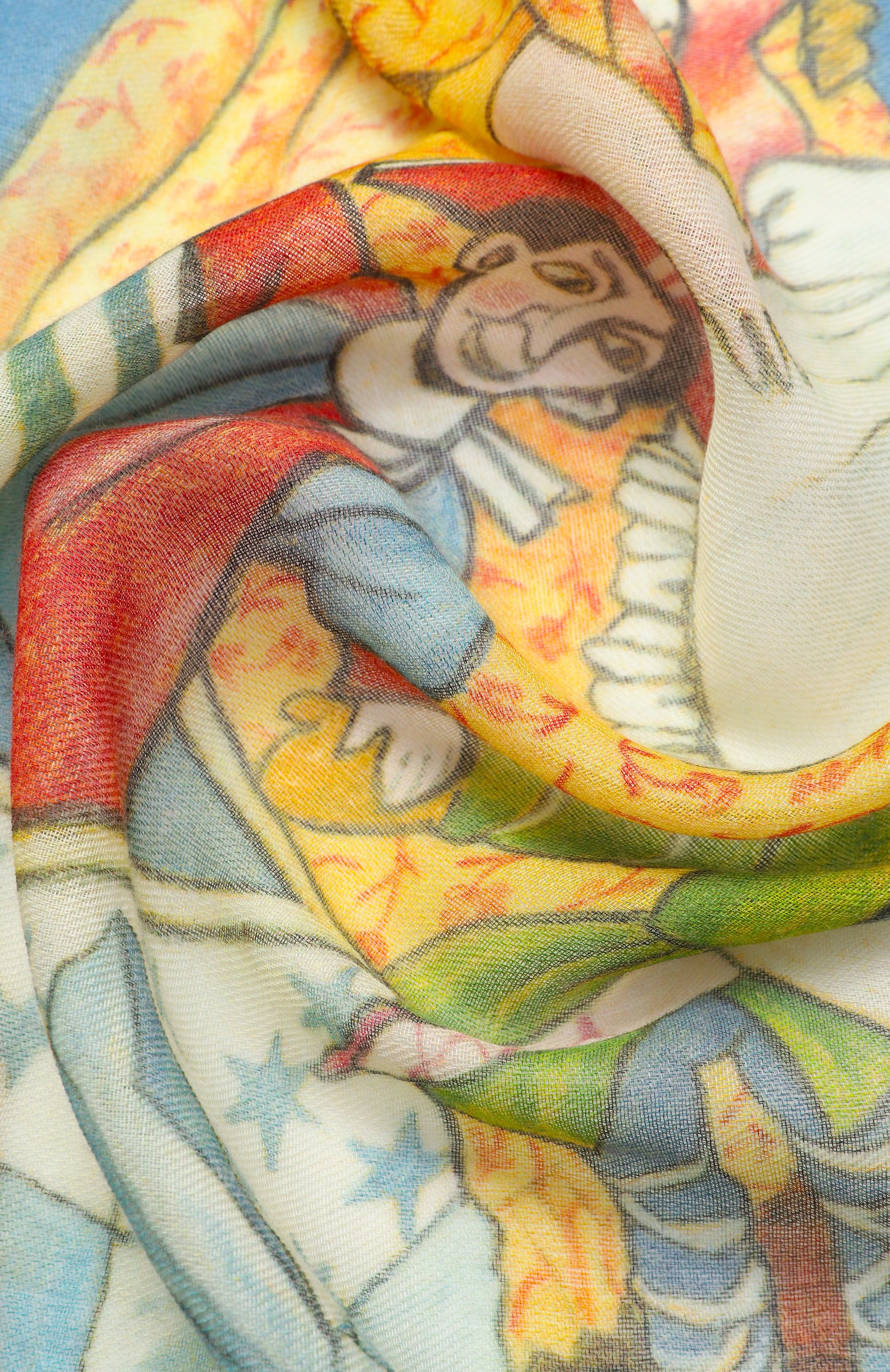 Шаль щелкунчик из кашемира и шерсти GOURJI, арт. 91264655/41114, фото 3