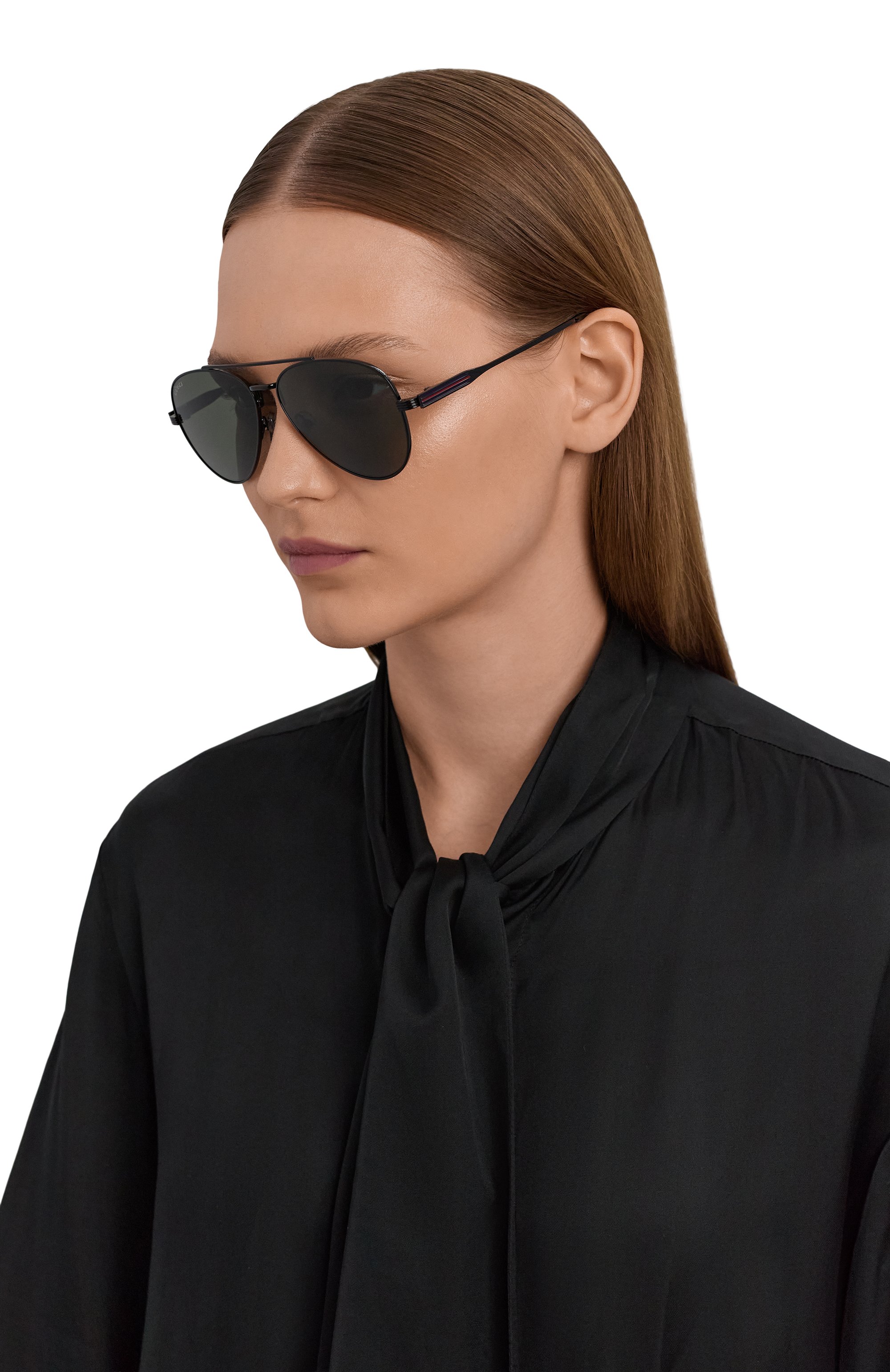 Солнцезащитные очки GUCCI черного цвета по цене 48100 руб., арт. GG1874S 001, фото 3 Солнцезащитные очки GUCCI, арт. GG1874S 001, фото 3