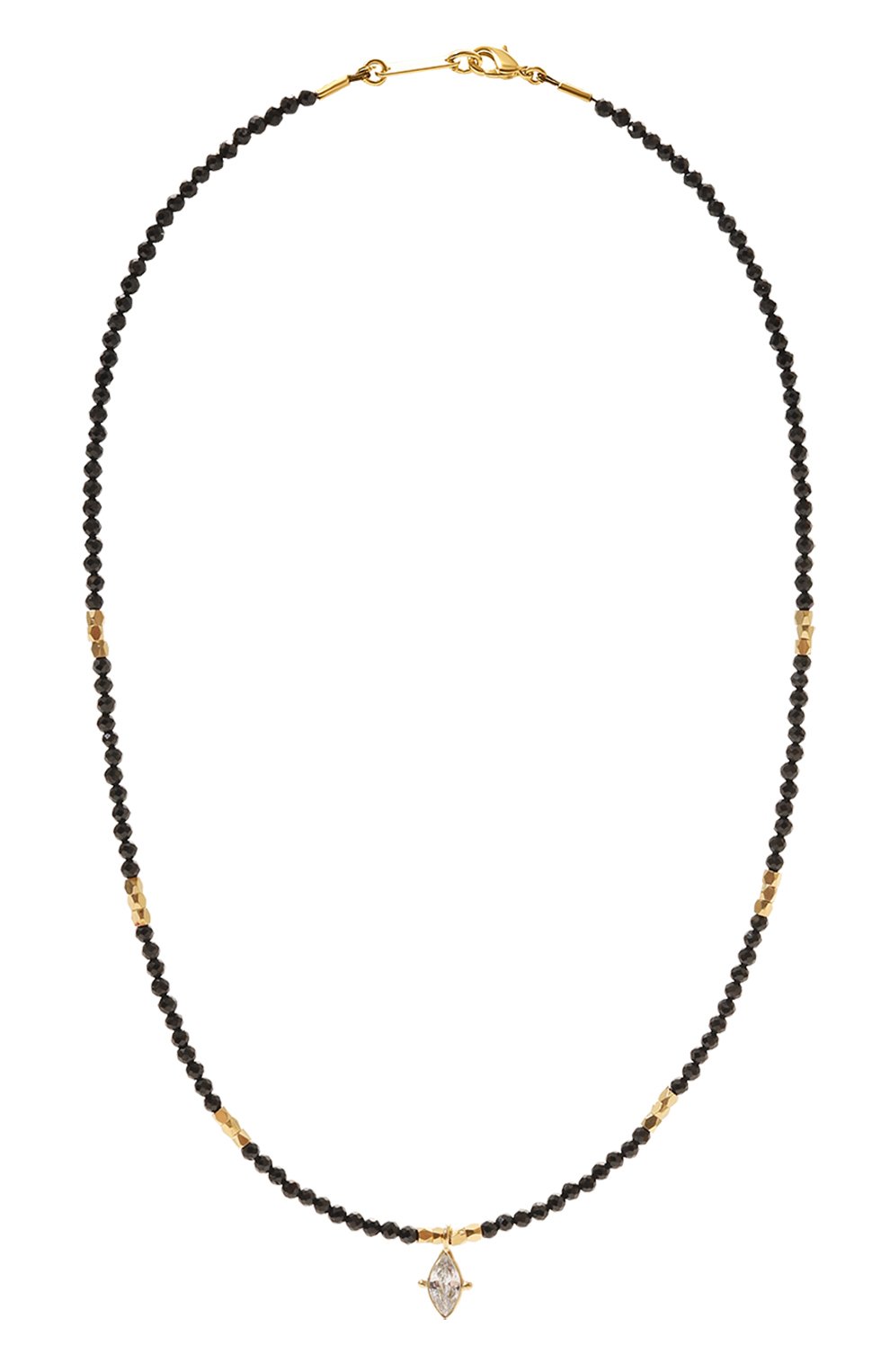 Колье HANKA_IN черного цвета по цене 17450 руб., арт. GIGI-CH-SPN-CZ-1M, фото 1 Колье HANKA_IN, арт. GIGI-CH-SPN-CZ-1M, фото 1