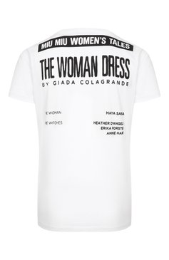 Хлопковая футболка MIU MIU, арт. MJN051-1QD2-F0009, фото 2