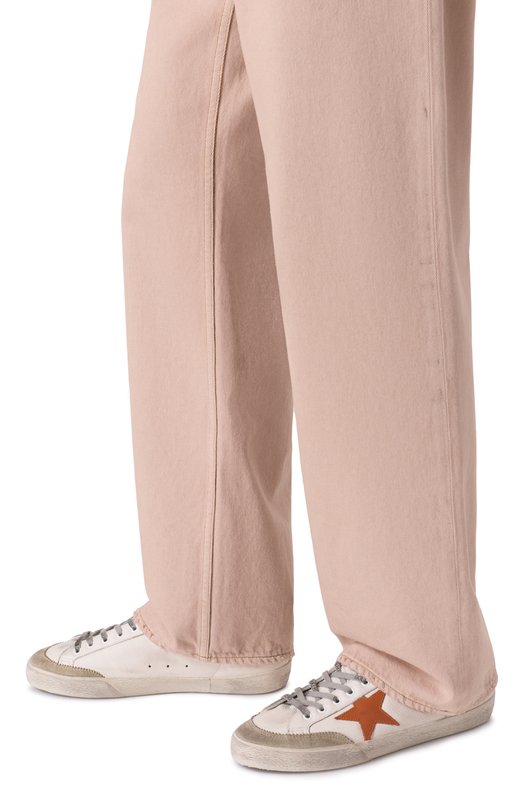 Кожаные кеды Super Star Golden Goose Deluxe Brand GMF00825.F006840 Белый  GMF00825.F006840 Фото 3