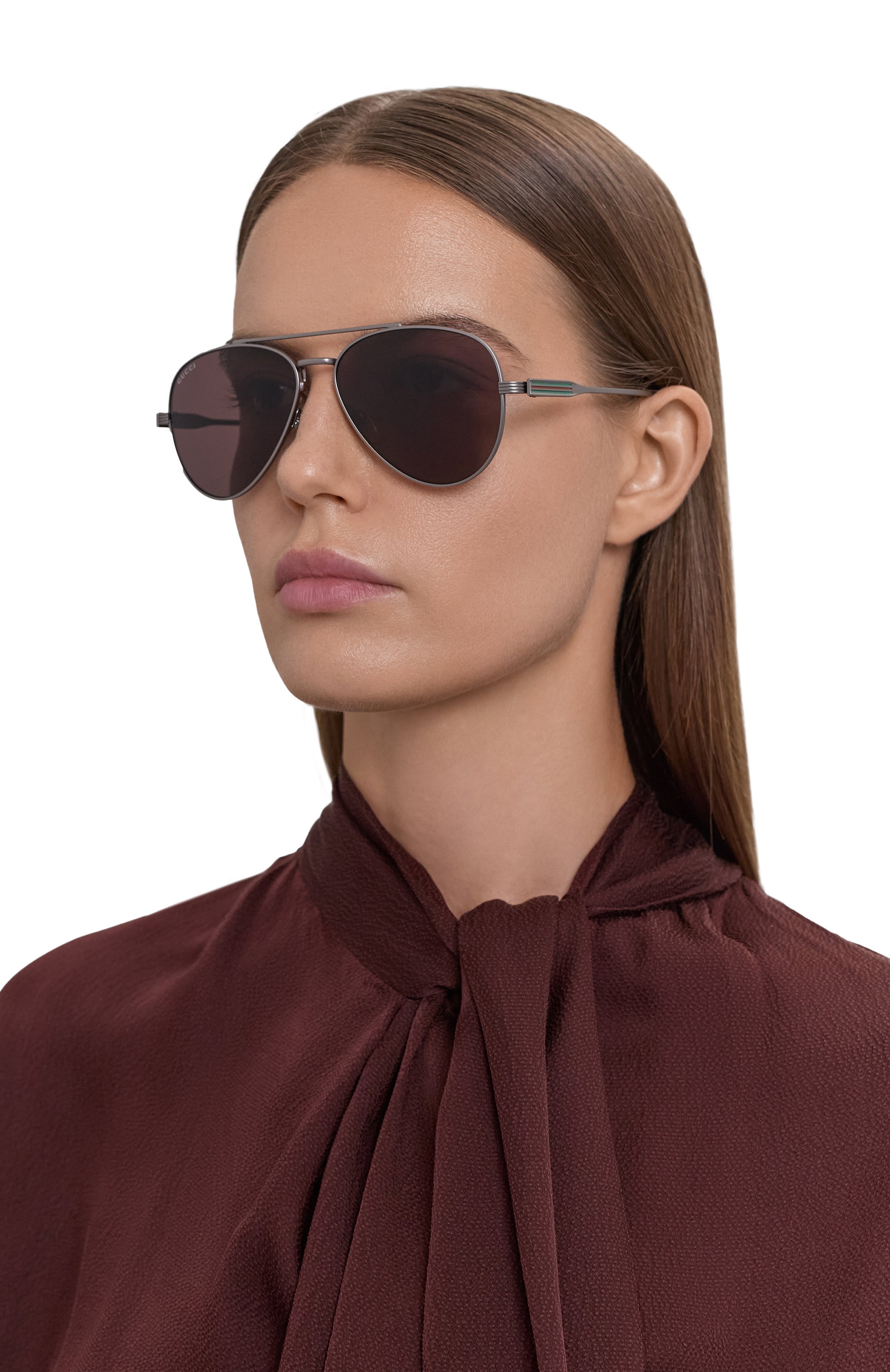 Солнцезащитные очки GUCCI коричневого цвета по цене 48100 руб., арт. GG1874S 003, фото 3 Солнцезащитные очки GUCCI, арт. GG1874S 003, фото 3