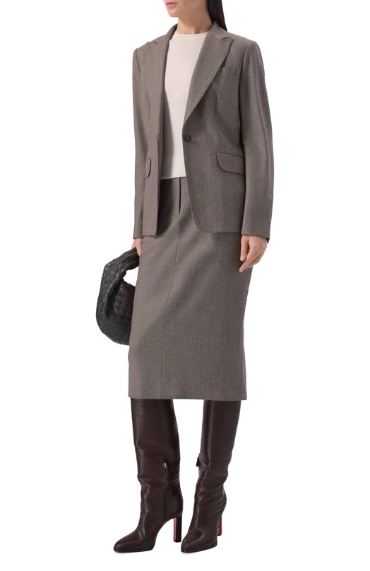 Кожаные сапоги Santoni WSAG71956UT2NFEN Коричневый  WSAG71956UT2NFEN Фото 3