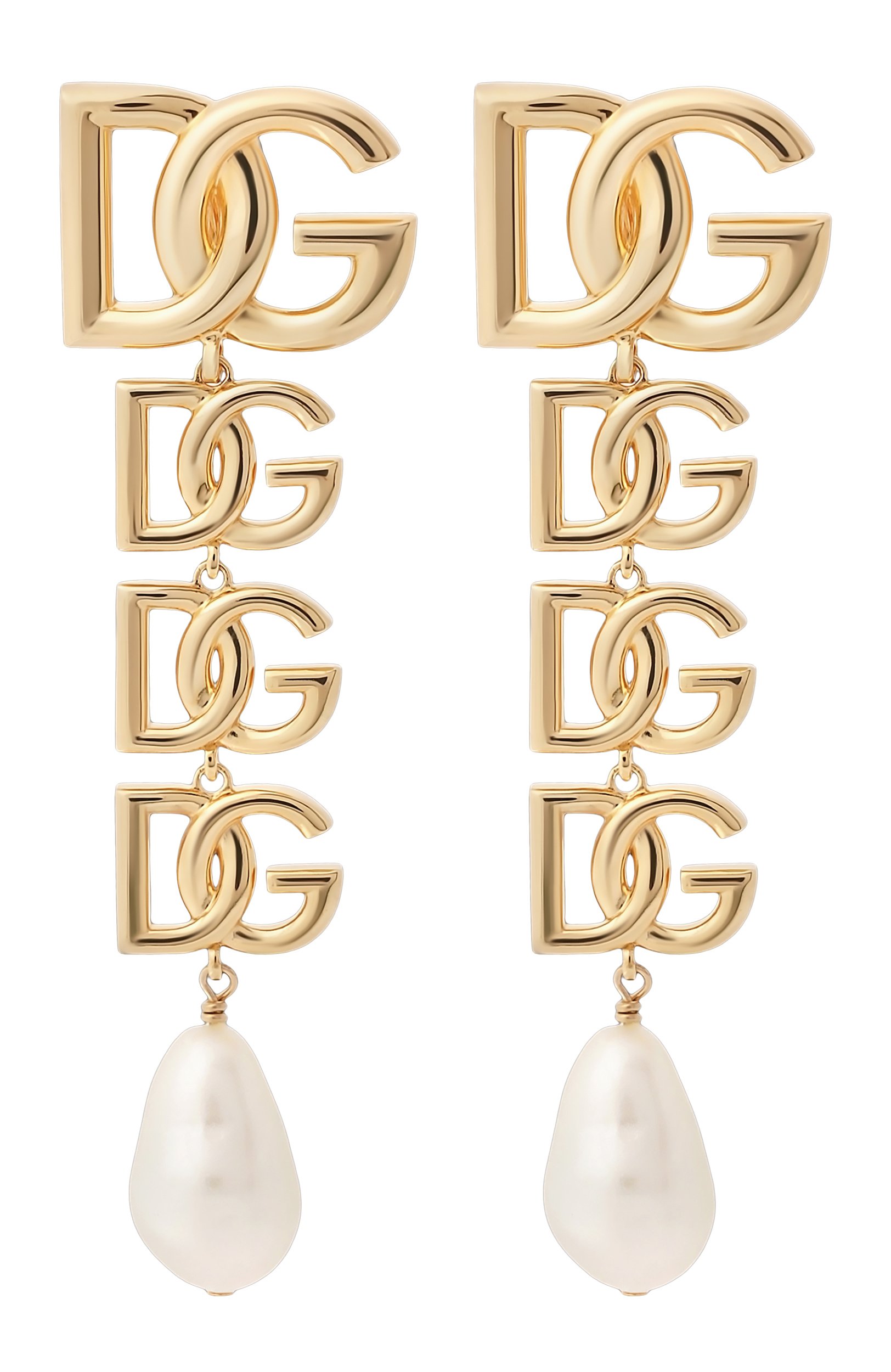 Клипсы DOLCE & GABBANA золотого цвета по цене 109500 руб., арт. WEN6P5/W1111, фото 1 Клипсы DOLCE & GABBANA, арт. WEN6P5/W1111, фото 1