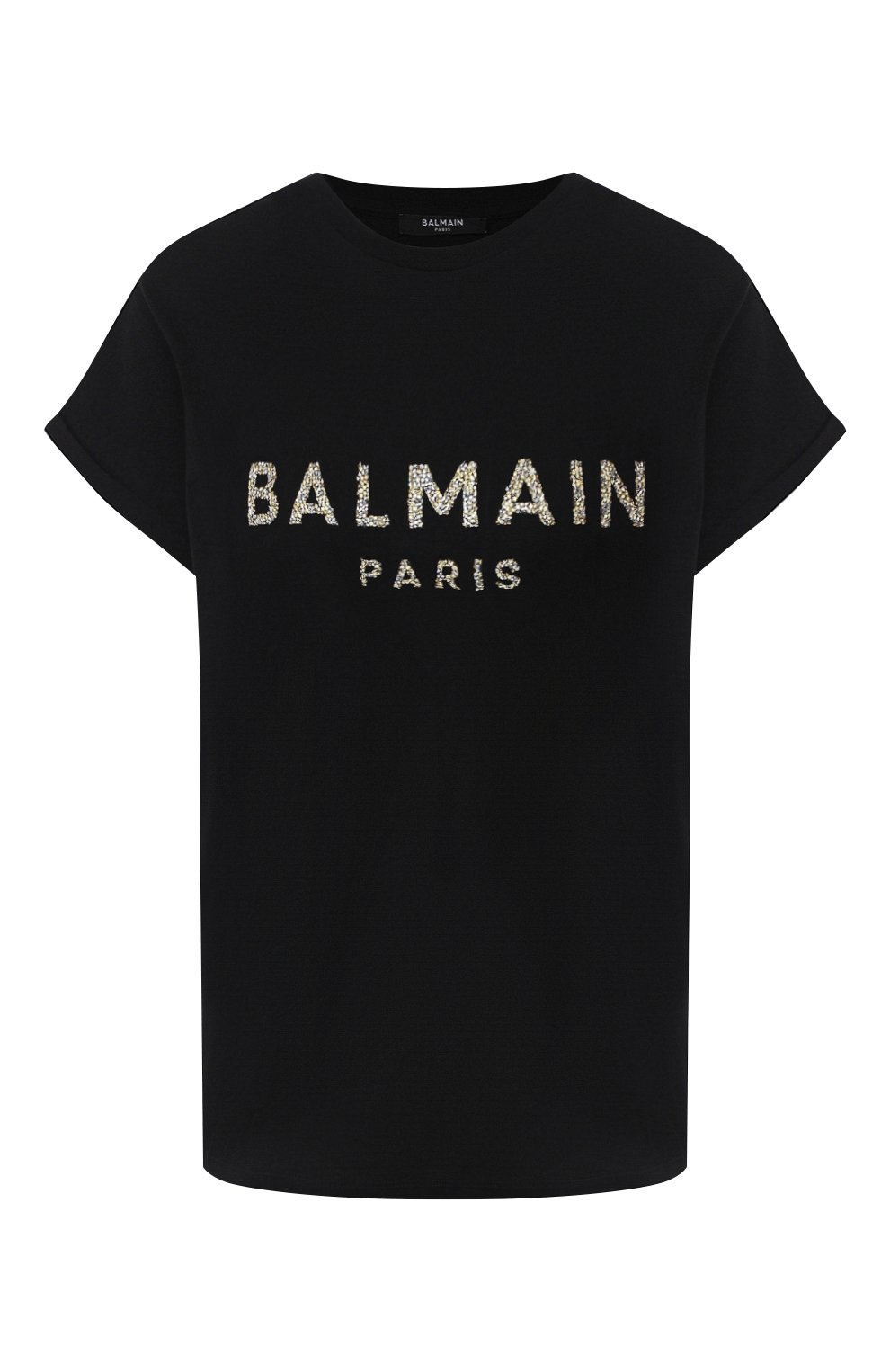 Футболка BALMAIN черного цвета по цене 58550 руб., арт. UF11351/I509, фото 1 Футболка BALMAIN, арт. UF11351/I509, фото 1