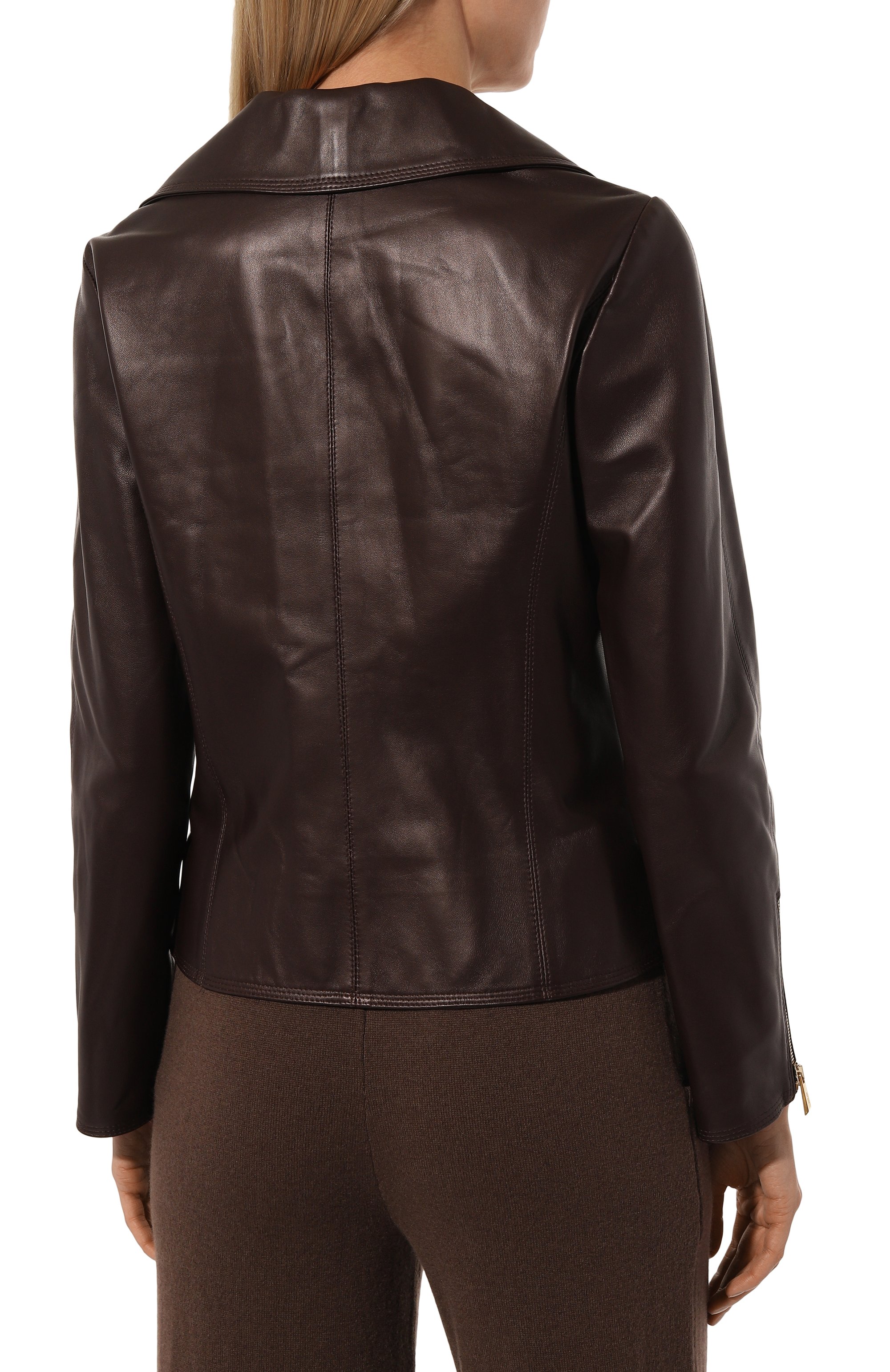 Кожаная куртка KITON, арт. D51674K0541F04, фото 4