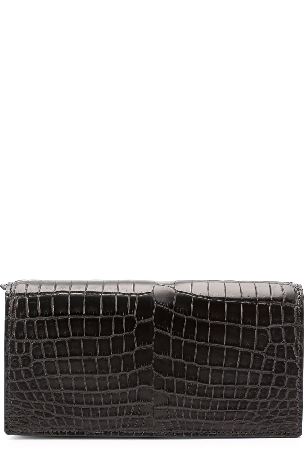 Бумажник из кожи крокодила с отделениями для кредитных карт BOTTEGA VENETA черного цвета по цене 621000 руб., арт. 432610/V912R, фото 1 Бумажник из кожи крокодила с отделениями для кредитных карт BOTTEGA VENETA, арт. 432610/V912R, фото 1