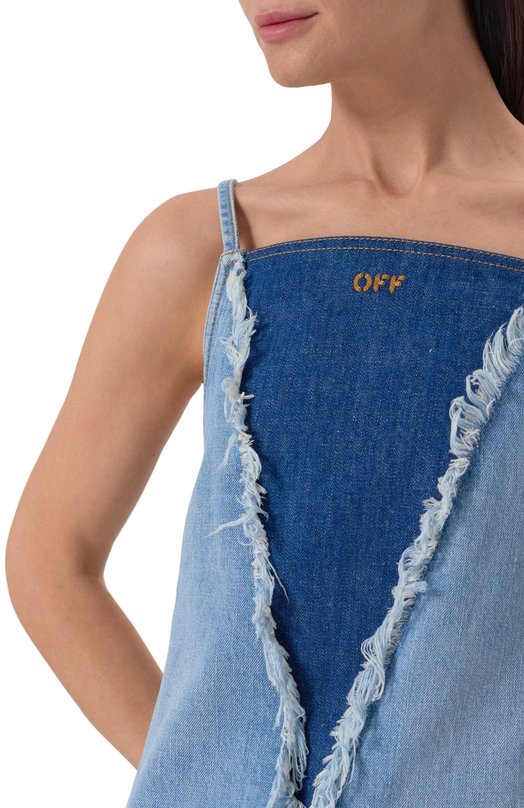 Джинсовое платье Off-White 0WYM033S25DEN0014060 Голубой  0WYM033S25DEN0014060 Фото 5