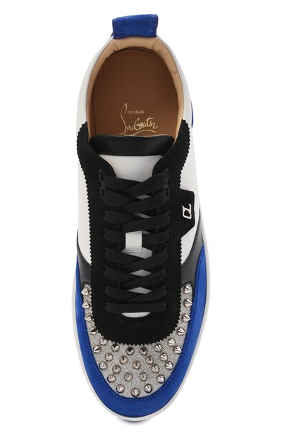 Комбинированные кеды happyrui spikes CHRISTIAN LOUBOUTIN разноцветного цвета по цене 87450 руб., арт. 1210934/HAPPYRUI SPIKES FLAT, фото 5 Комбинированные кеды happyrui spikes CHRISTIAN LOUBOUTIN, арт. 1210934/HAPPYRUI SPIKES FLAT, фото 5