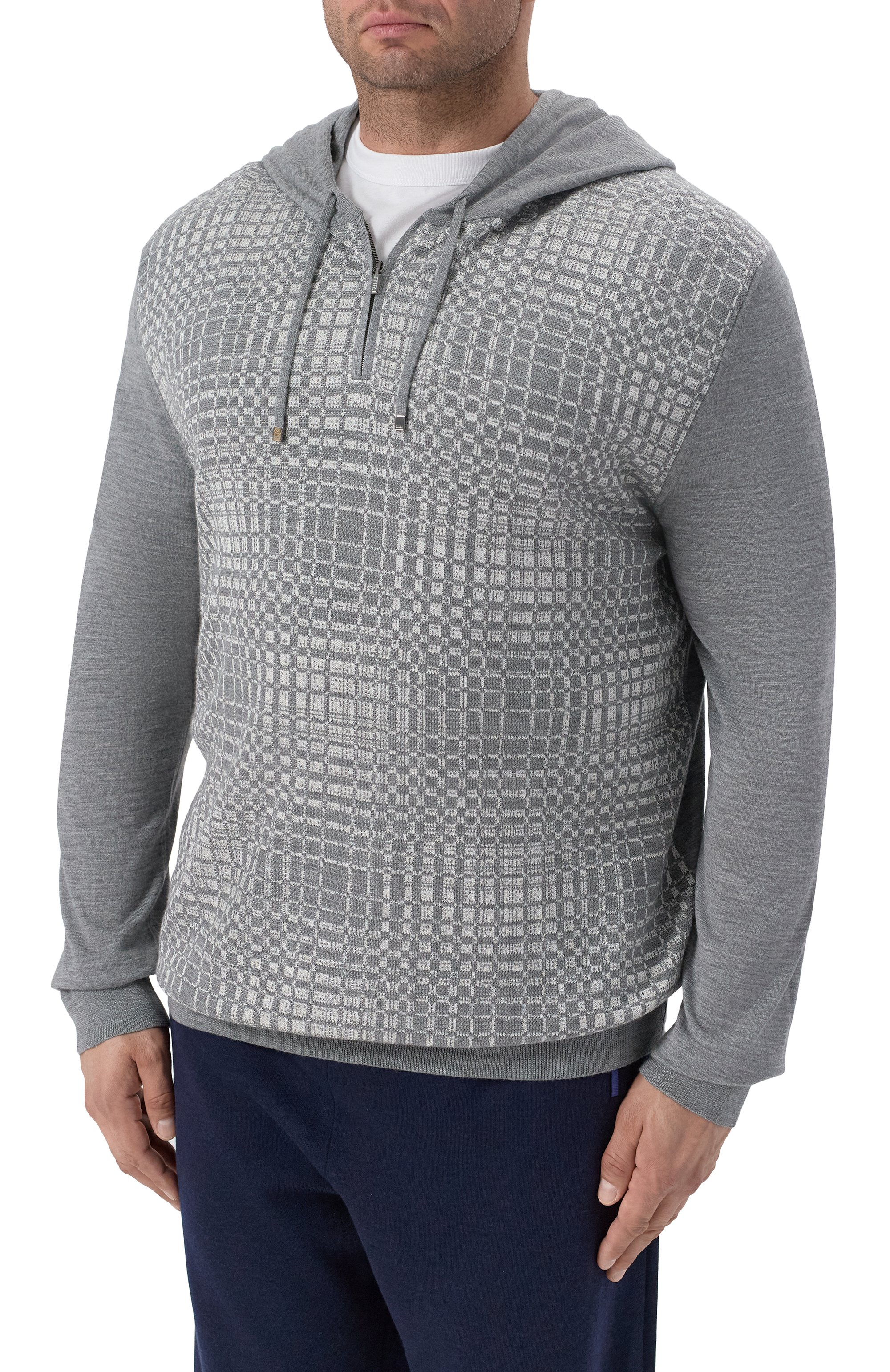 Худи из шерсти и шелка ZILLI, арт. KH0001M0230VRAD00/62, фото 3