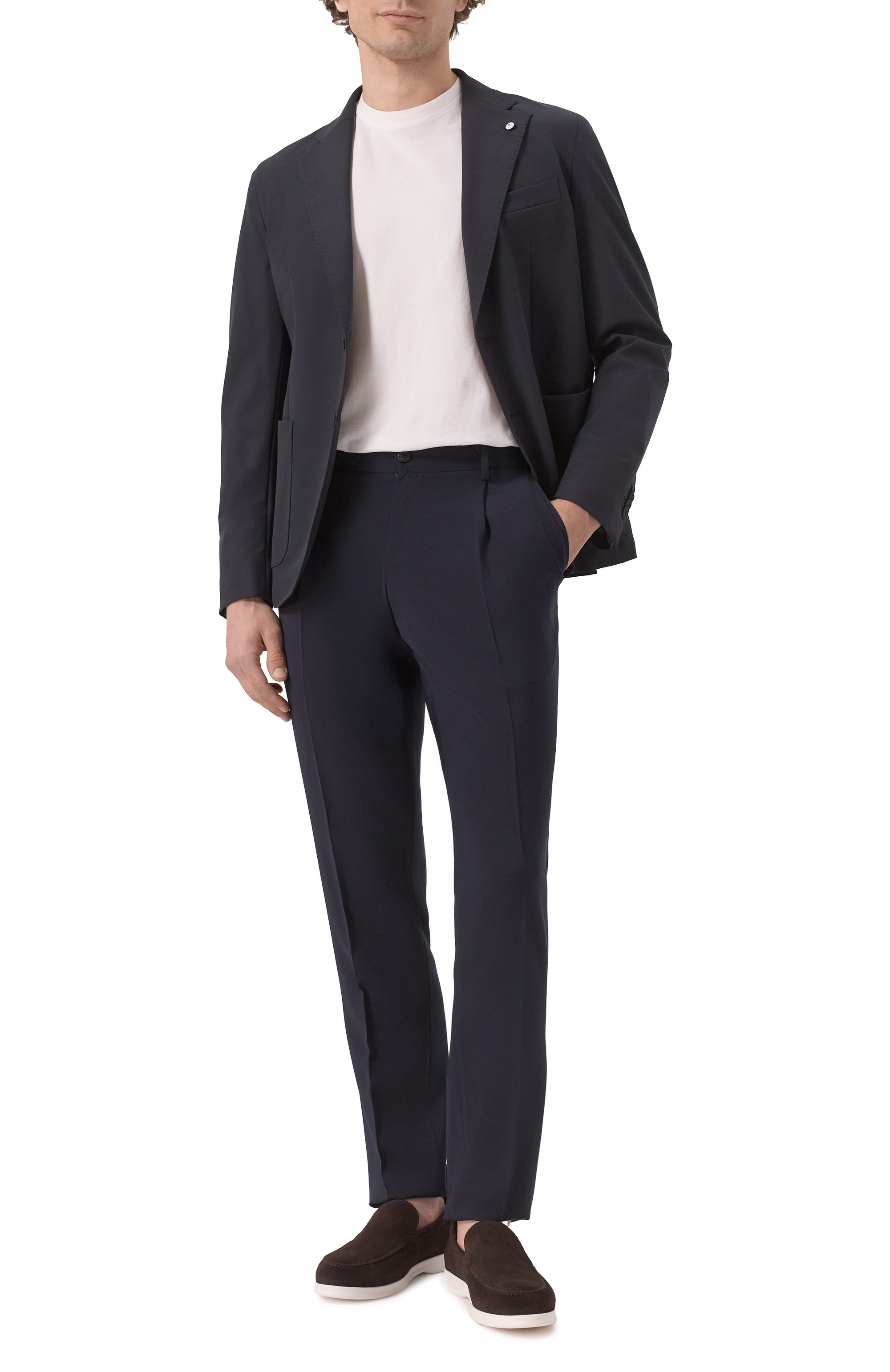 Однобортный пиджак L.B.M. 1911 темно-синего цвета по цене 99500 руб., арт. 2844/55212, фото 3 Однобортный пиджак L.B.M. 1911, арт. 2844/55212, фото 3