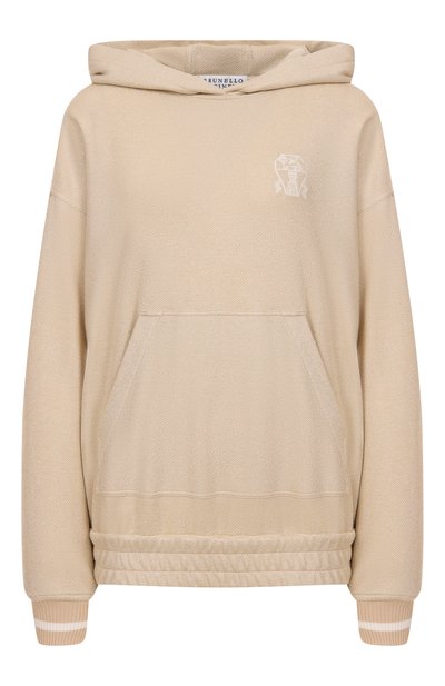 Женский худи из вискозы и хлопка BRUNELLO CUCINELLI, арт. MP930SN909