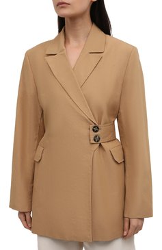 Жакет из хлопка и льна GANNI, арт. F5873, фото 3