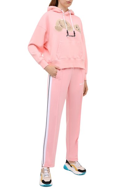 Хлопковое худи PALM ANGELS розового цвета по цене 72100 руб., арт. PWBB023F20FLE0033060, фото 2 Хлопковое худи PALM ANGELS, арт. PWBB023F20FLE0033060, фото 2
