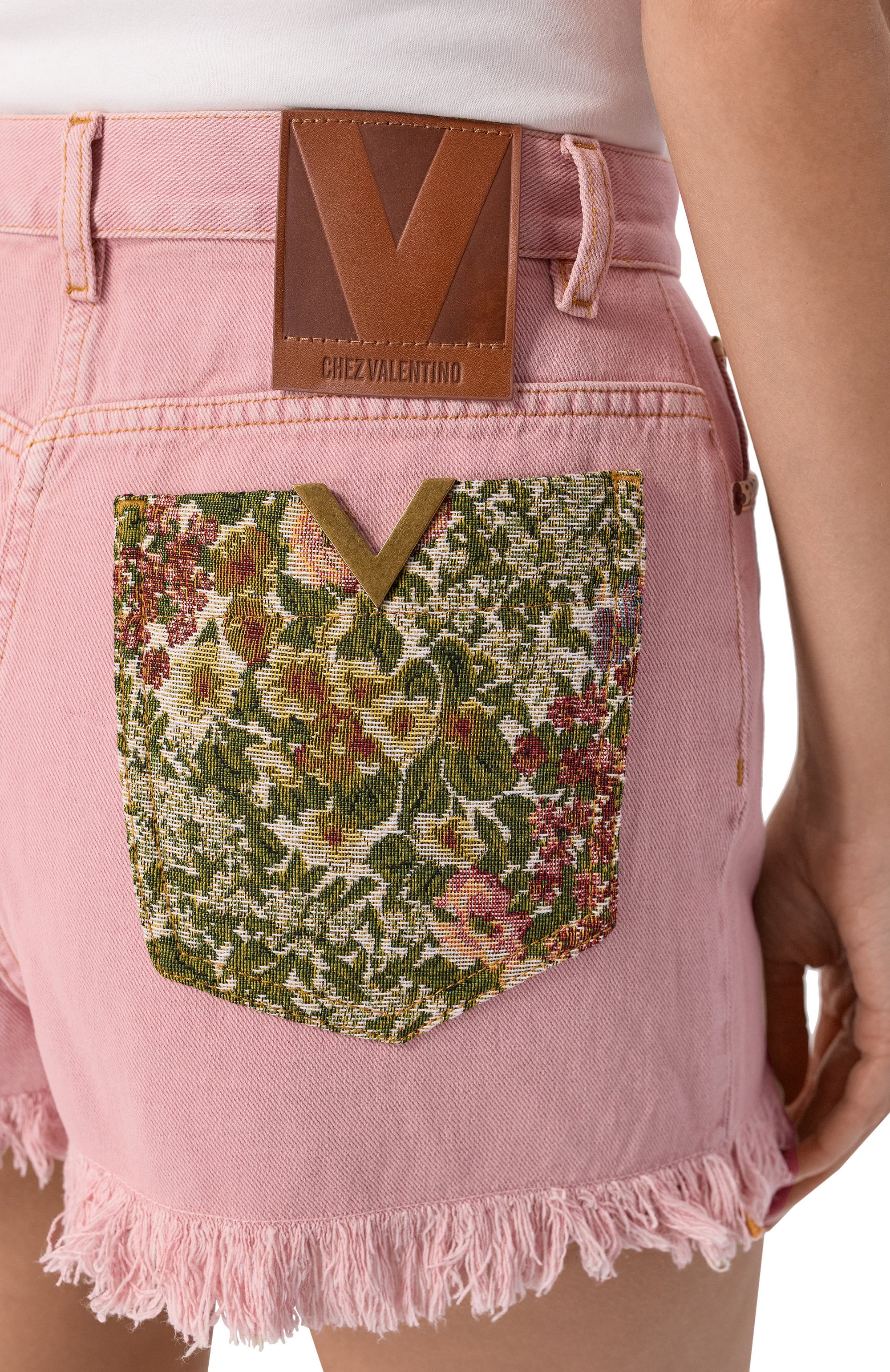 Джинсовые шорты VALENTINO, арт. 8B3DDB8S/9Y9, фото 5